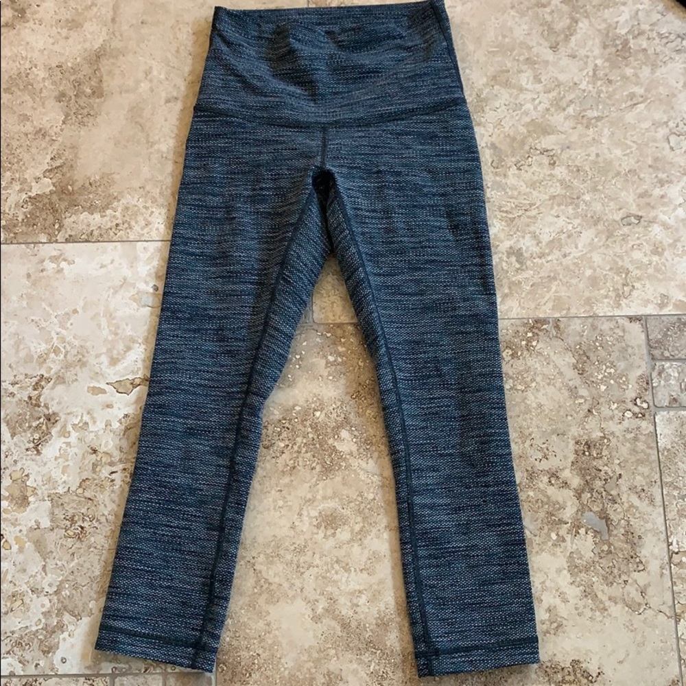Lululemon wunder under crop II diamond jacquard 2